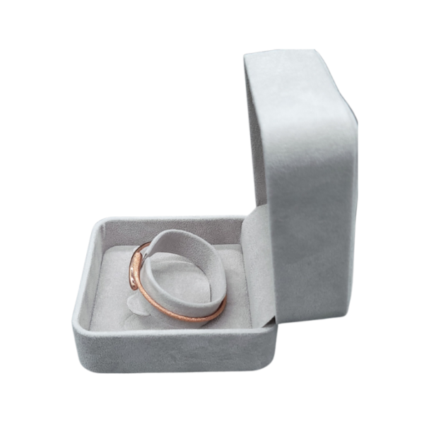 grey velvet bangle box