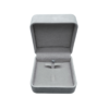 Grey velvet ring and earing box