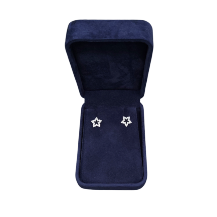 long royal blue velvet earring box