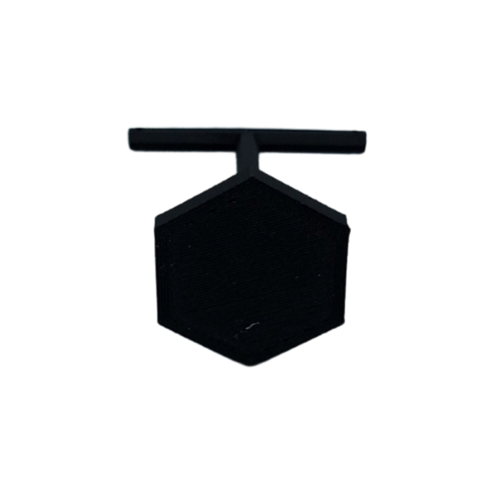 Black Large Hexagonal Base Earring Stand-11