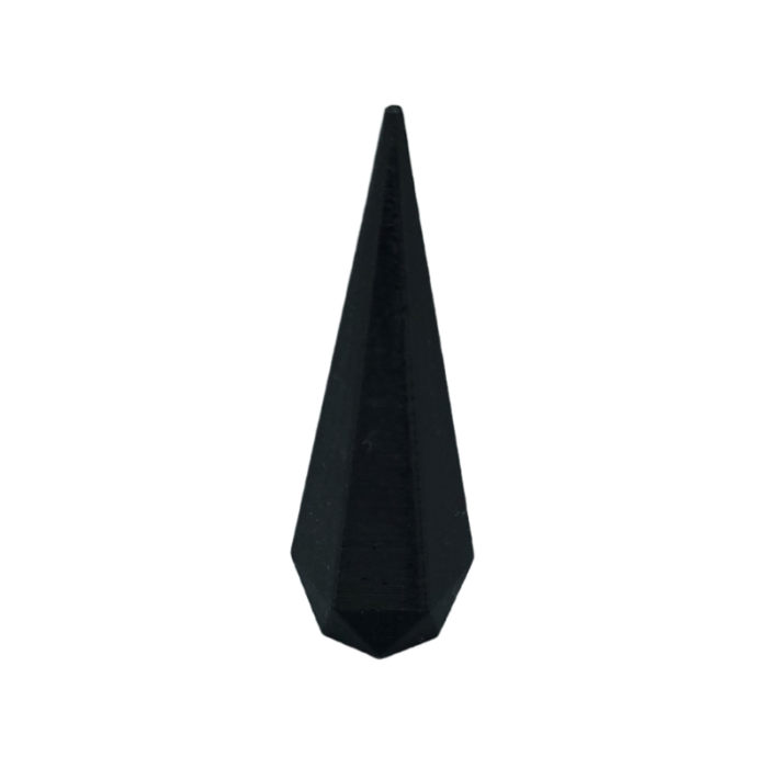 black multi cut surface earring stand