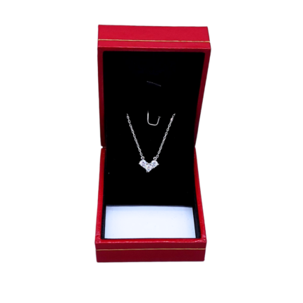 necklace and pendant gift box small red