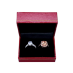 couple ring gift box red