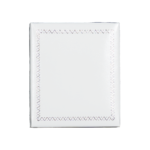 earring gift box white paper close top view BXE83WH