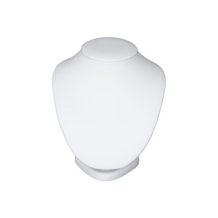 necklace display stand white leatherette medium 709BM-2