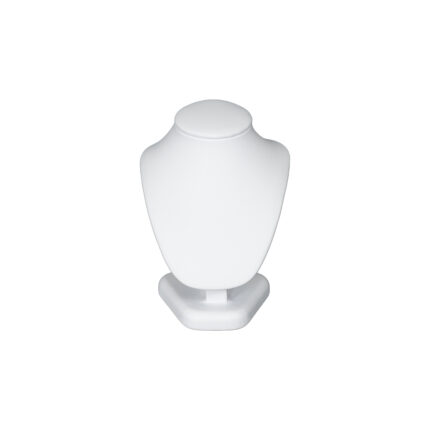 necklace display stand white leatherette xsmall-709BSS-2