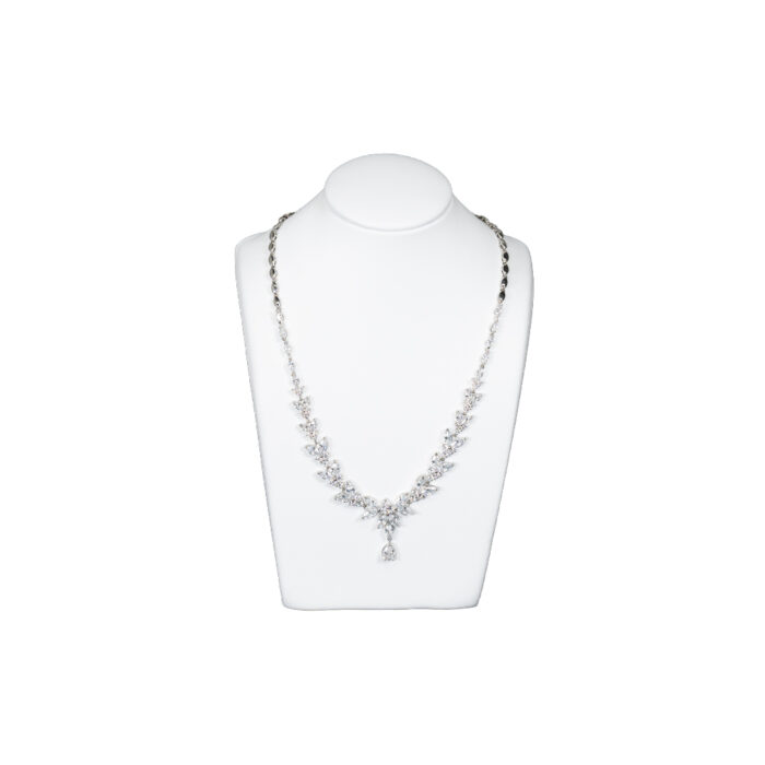 Sleek Wide Leatherette Necklace Display-small
