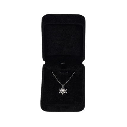 velvet black necklace pendant box