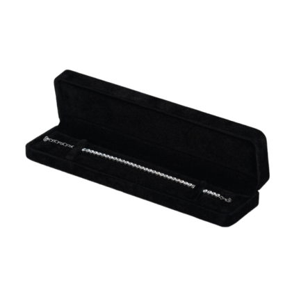 Black velvet bracelet box