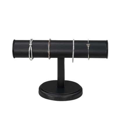 Leatherette black Bangle Holders for Jewellery Display and Organization