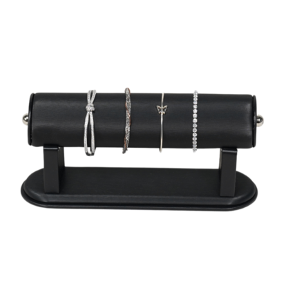 Modern black Leatherette Bracelet Display Stand