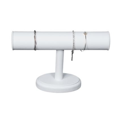 Leatherette white Bangle Holders for Jewellery Display and Organization