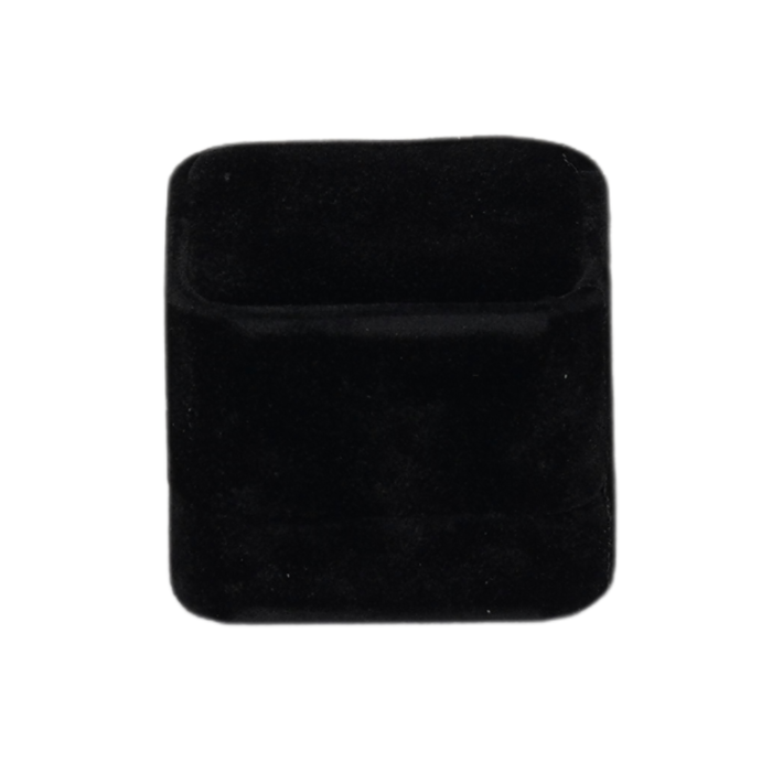 Black velvet ring box
