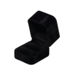 Black velvet ring box
