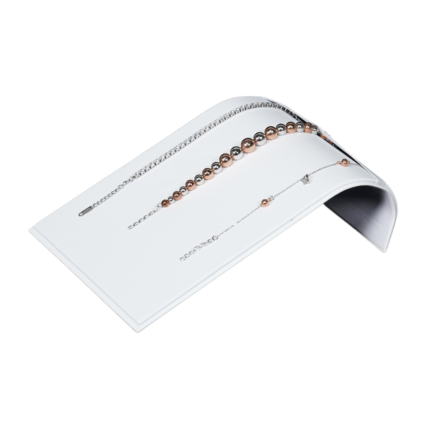 white Sleek Streamlined Bracelet Display Stand